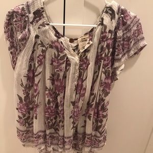 Free People Floral Shirt
